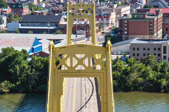 10th Street Bridge and the South Side in Pittsburgh