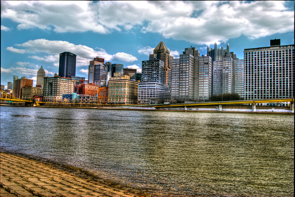 North Shore Pittsburgh skyline HDR
