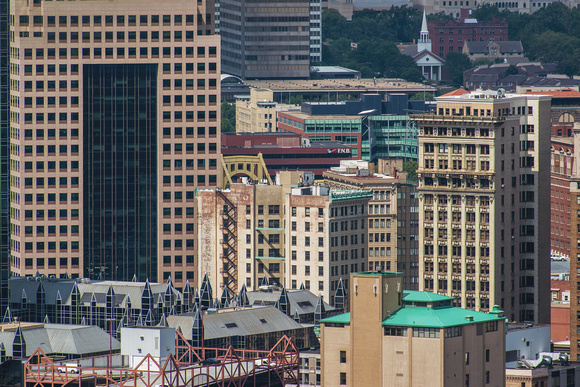 Buildings stand tall in downtown Pittsburgh